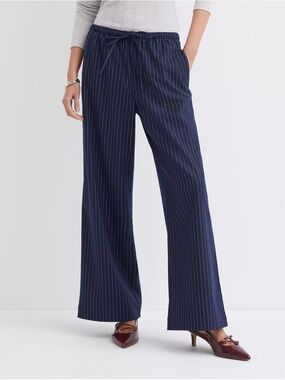 LOFT Sawyer Pull On Pants in Pinstripe